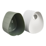 essential bird house 18cm fibrous grey